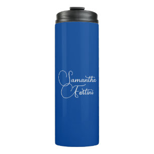 Bouteilles Isothermes Nom d'écriture minimaliste professionnelle bleu