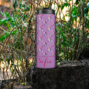 Bouteilles Isothermes Nom du motif triangle Abstrait lavande