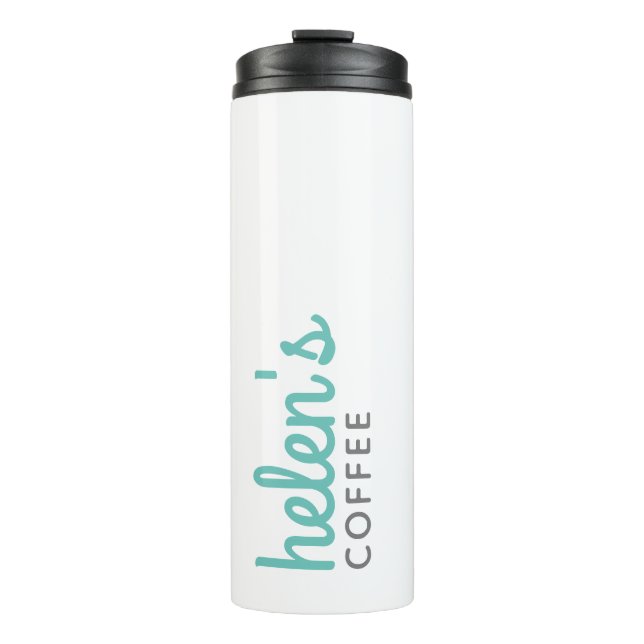 Bouteilles Isothermes Nom du script Coffee Tumbler personnalisé Cadeau T (Devant)