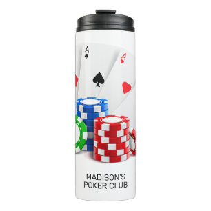 Bouteilles Isothermes Nom et texte personnalisés Poker / Casino