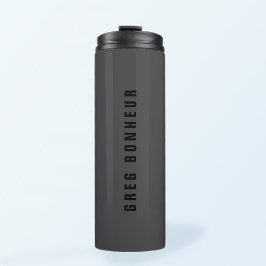 Bouteilles Isothermes Nom moderne ou autre Modèle de texte | Gris charbo