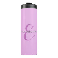 Nom Monogramme Lettre initiale Orchid & Lilac