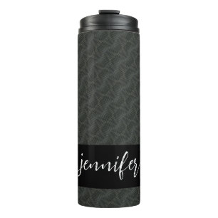 Bouteilles Isothermes Nom personnalisable Gris acier sans soudure motif