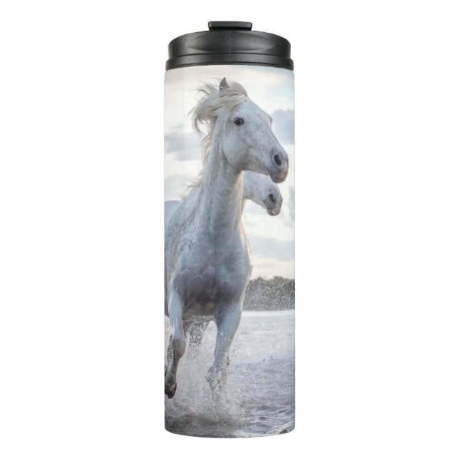Bouteilles Isothermes Nom personnalisé Chevaux blancs (Devant)