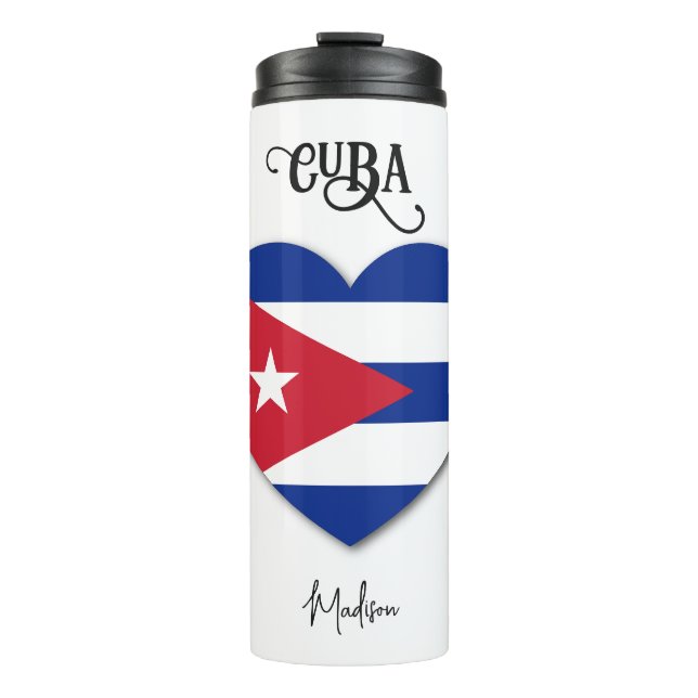 Bouteilles Isothermes Nom personnalisé Cuba Love (Devant)