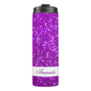 Bouteilles Isothermes Nom personnalisé de la Parties scintillant violett