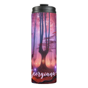 Bouteilles Isothermes Nom personnalisé Forêt de Whimsigoth enchantée aut