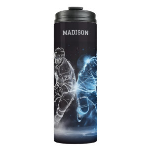 Bouteilles Isothermes Nom personnalisé Hockey sur glace