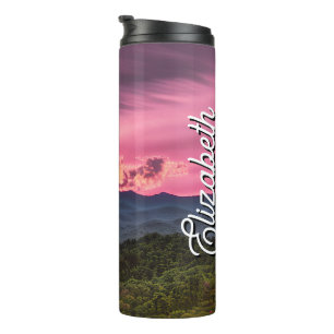 Bouteilles Isothermes Nom personnalisé Misty mountain top