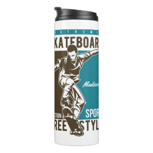 Bouteilles Isothermes Nom personnalisé Skateboard