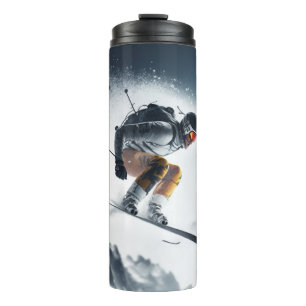 Bouteilles Isothermes Nom personnalisé Skier de montagne