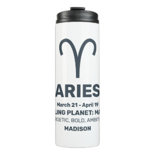 Bouteilles Isothermes Nom personnalisé / Texte Zodiac Signes