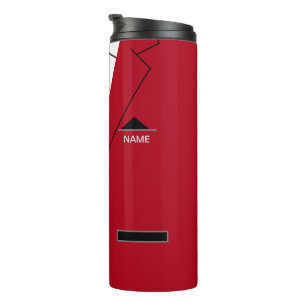 Bouteilles Isothermes Nom personnalisé Tumbler Thermal Rouge Costume Nec