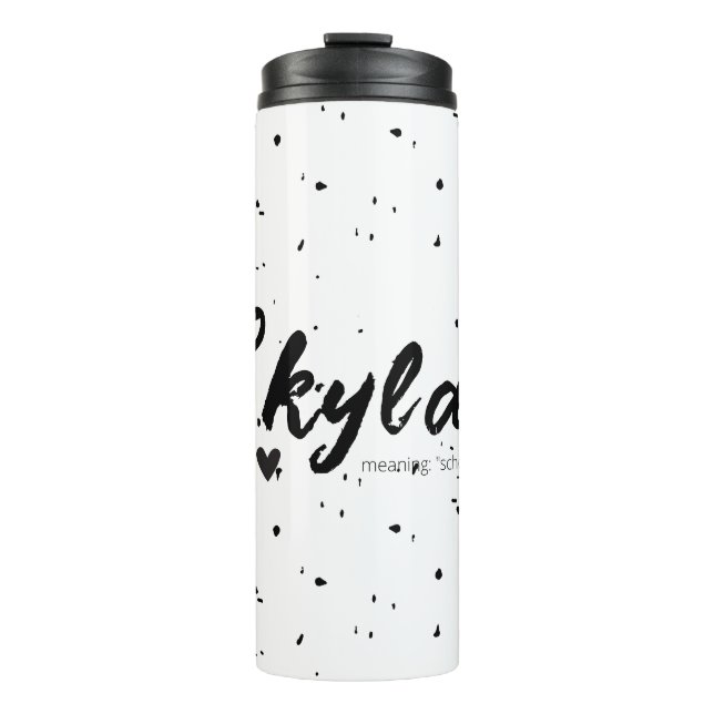 Bouteilles Isothermes Nom Skylar Signifiant Minimal Texte Moderne Dames  (Devant)