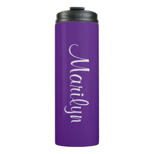 Bouteilles Isothermes Nom sur Purple Matching Design 12oz