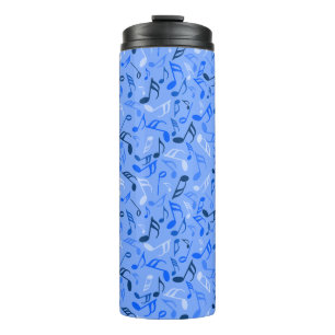 Bouteilles Isothermes Notes de musique bleu