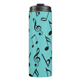 Bouteilles Isothermes Notes de musique Tumbler thermique avec couvercle 