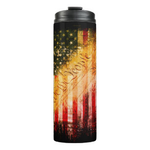 Bouteilles Isothermes NOUS LE PEUPLE Vintage Rock drapeau américain