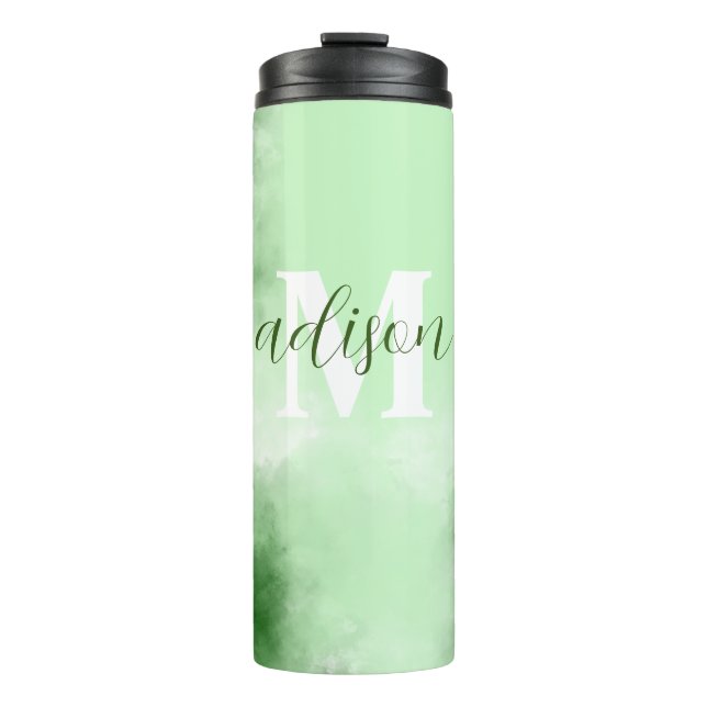 Bouteilles Isothermes nuage vert Tumbler thermique (Devant)