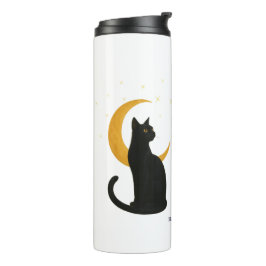 Bouteilles Isothermes Observateur de la nuit - Chat noir d'Halloween
