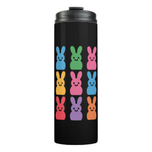 Bouteilles Isothermes Oeufs de lapin de Pâques Plaid Leopard