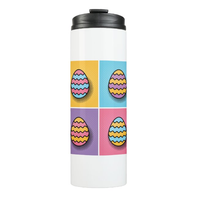 Bouteilles Isothermes Oeufs de Pâques Pop Art esthétique (Devant)