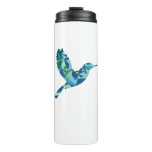Bouteilles Isothermes Oiseau de couleur géométrique