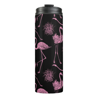 Bouteilles Isothermes Oiseaux Abstraits : Motif de mode monochrome