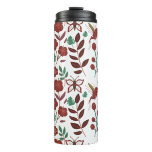 Bouteilles Isothermes Oiseaux motifs et papillons floraux sans soudure