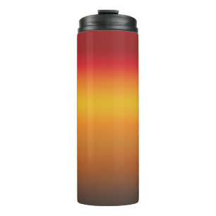 Bouteilles Isothermes Ombre jaune rouge orange rouge vibrant