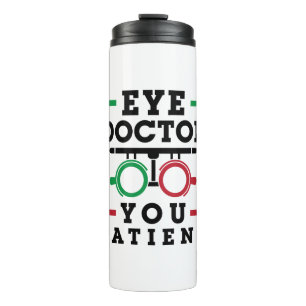 Bouteilles Isothermes Optométriste Optométrie Médecin des yeux patien