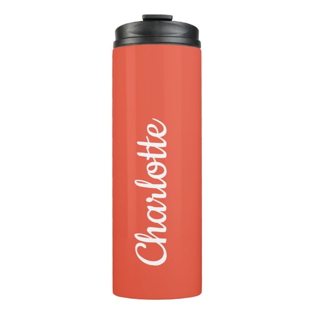Bouteilles Isothermes Orange moderne personnalisé (Devant)