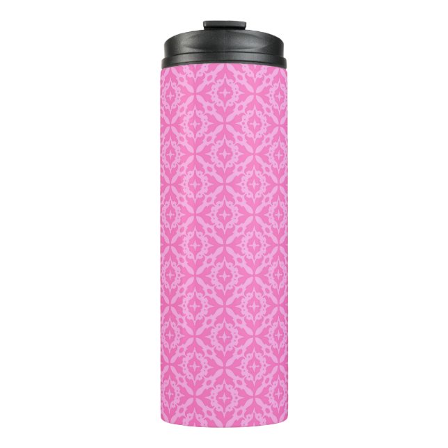 Bouteilles Isothermes Ornamental Pink Damask Breast Cancer Awareness (Devant)