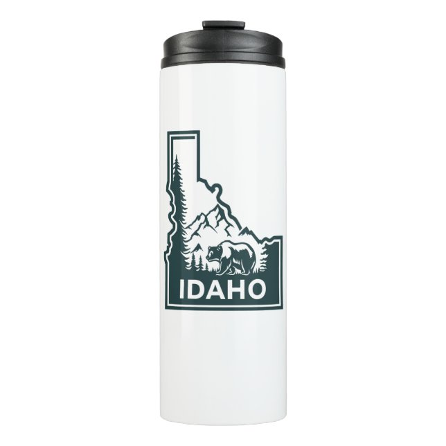 Bouteilles Isothermes Ours Carte Idaho (Devant)