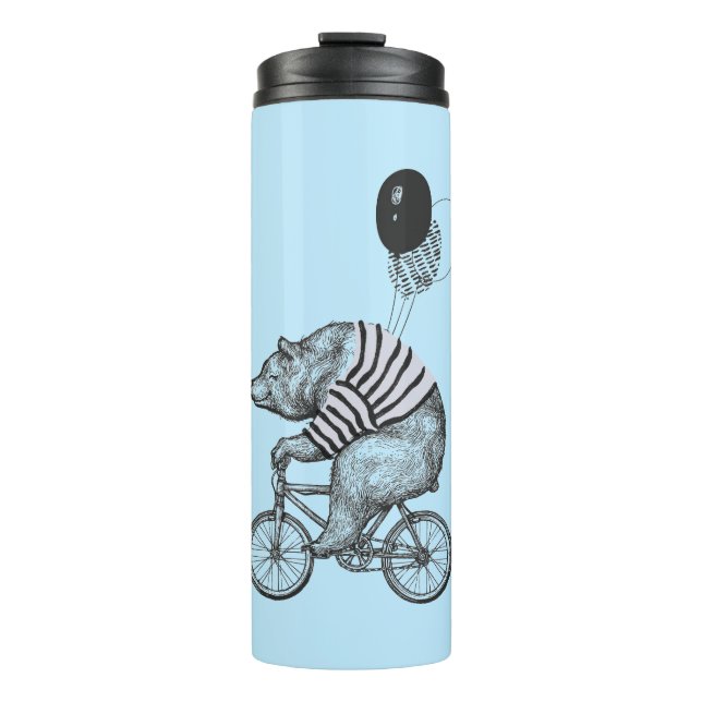 Bouteilles Isothermes Ours de bicyclette de ballon (Devant)