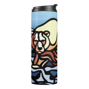 Bouteilles Isothermes Ours natif Tumbler Musique Ours polaire Boire