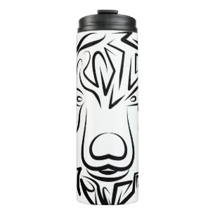 Bouteilles Isothermes Ours tribal noir et blanc