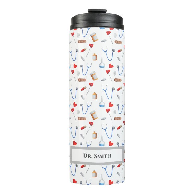 Bouteilles Isothermes Outil médical modèle docteur diplômé (Devant)