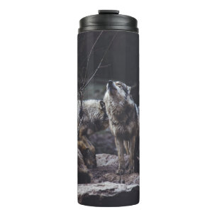 BOUTEILLES ISOTHERMES PACK DE LOUPS EN FORMATION ROCK
