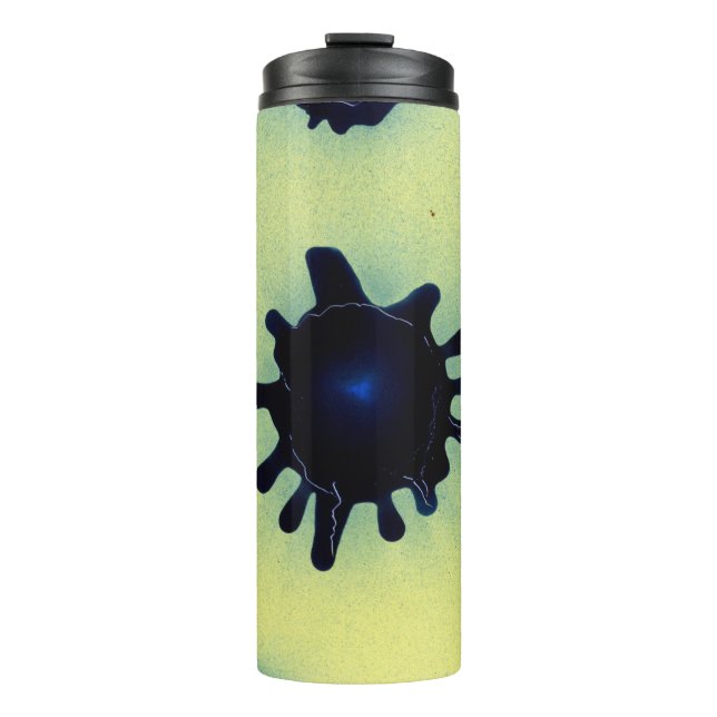 Bouteilles Isothermes Paint Splatter en bleu (Devant)