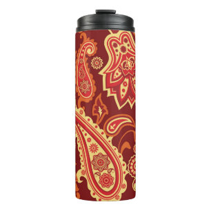 Bouteilles Isothermes Paisley, fleurs : motif sans couture décorative