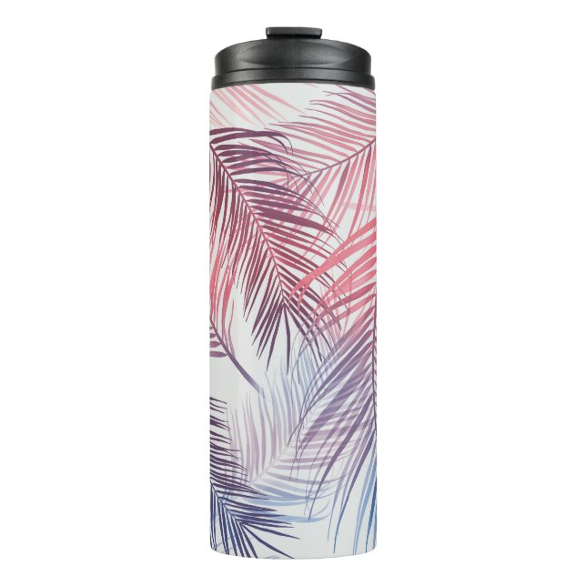Bouteilles Isothermes Palmiers Tropicaux Hawaïens : Élégants et sans fil (Devant)