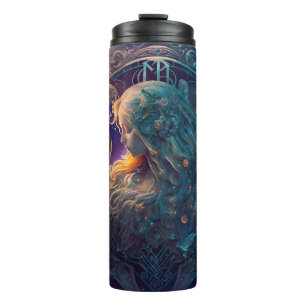 Bouteilles Isothermes Panneau Virgo Zodiac Aquarelle Design