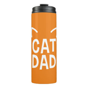 Bouteilles Isothermes Papa Chat avec les oreilles et les Whisers