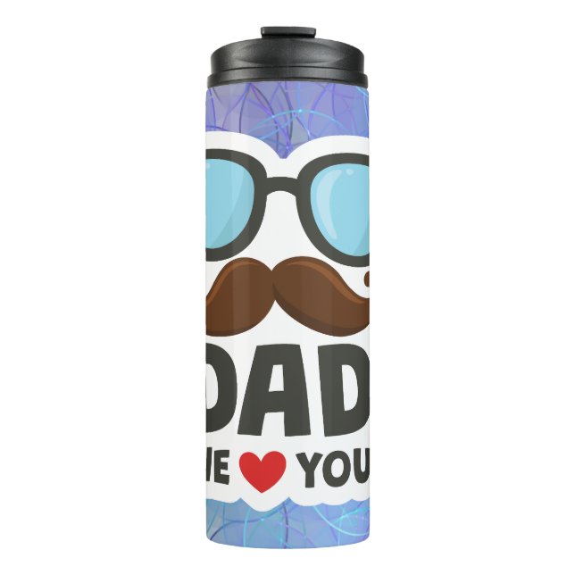 Bouteilles Isothermes Papa, on t'aime (Devant)