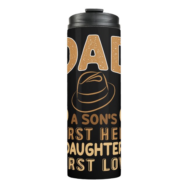 Bouteilles Isothermes Papa - Premier héros du fils, premier amour de la  (Devant)
