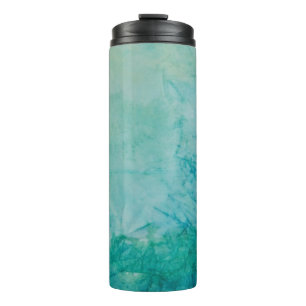 Bouteilles Isothermes Papier avec l'abrégé sur bleu, vert, et noir