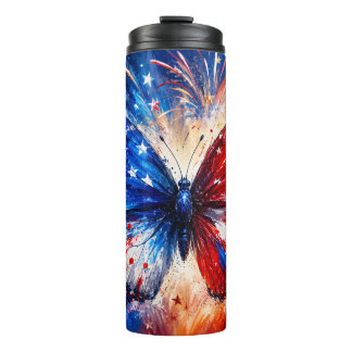 Bouteilles Isothermes Papillon du 4 juillet en 3D 01