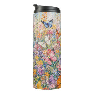 Bouteilles Isothermes Papillons du Paradis – Une Fleur Sauvage Colorée