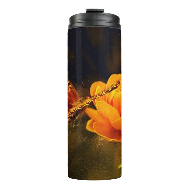 Bouteilles Isothermes Papillons et fleurs (Devant)